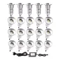 Kit SP-E01 Mini LED Encastrable Rond RGB Multicolore 0,8W Kit SP-E01 Mini LED Encastrable Rond RGB Multicolore 0,8W