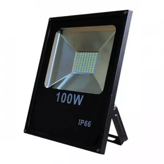 Projecteur LED 100W Noir étanche IP66 8000lm (800W) - Blanc Naturel 4500K