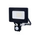 Projecteur LED à Détecteur 20W étanche IP65 1600lm (107W) - Blanc Naturel 4500K 