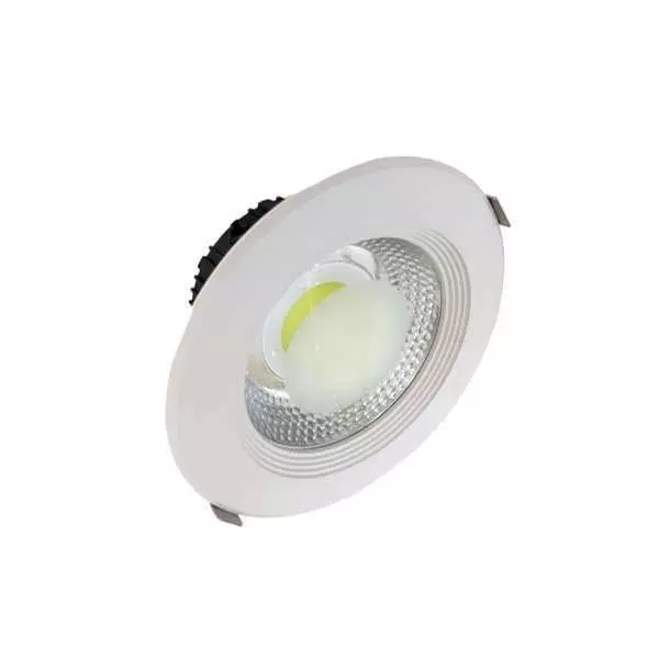 Downlight LED 15W rond ∅166mm Blanc - Blanc du Jour 6000K