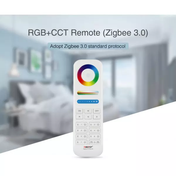 Télécommande RadioFréquence ZigBee 3.0 RGB+CCT 7 Zones 089Z