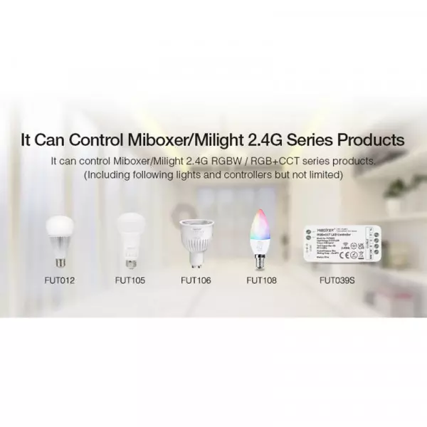 Mini-Télécommande LED RadioFréquence Dimmable Grise - RGB + CCT S2-G