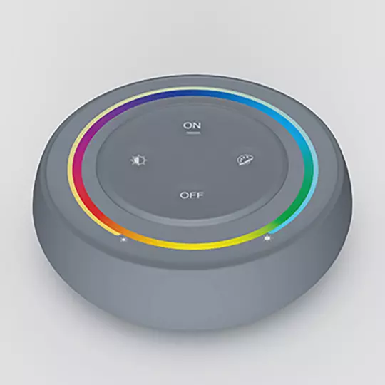 Mini-Télécommande LED RadioFréquence Dimmable Grise - RGB + CCT S2-G
