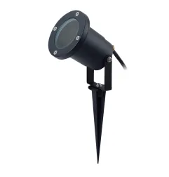 Piquet Lumineux LED GU10 Étanche IP65 Ø65 Noir