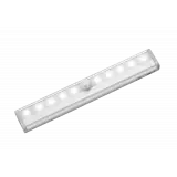 Réglette LED 2W sur piles à détecteur - Blanc du Jour 6000K