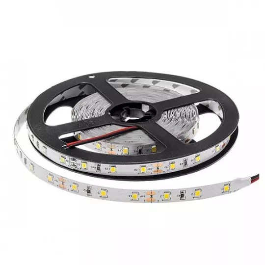 Ruban LED 4,8W/m DC12V 60LED/m longueur 5m - Blanc du Jour 6000K