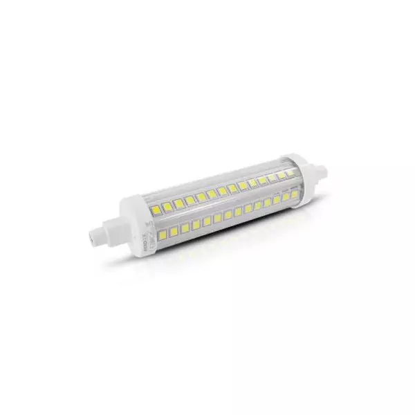 Ampoule LED R7S AC220-240V 10W 1100lm (90W) 360° IP20 Ø24mmx118mm - Blanc jour 6000K