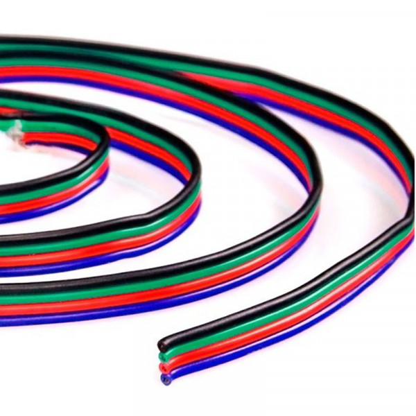 Câble pour Ruban LED RGB 4 Fils 0,33mm² Vendu au Mètre