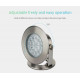 Lampe LED de bassin RGB+CCT 9W IP68 AC12V-DC12-24V LoRa pilotable UW03