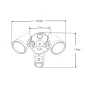 Projecteur LED 2x12W à Détecteur Diffuseur Opaque Avec Caméra de Surveillance Projecteur LED 2x12W à Détecteur Diffuseur Opaque Avec Caméra de Surveillance