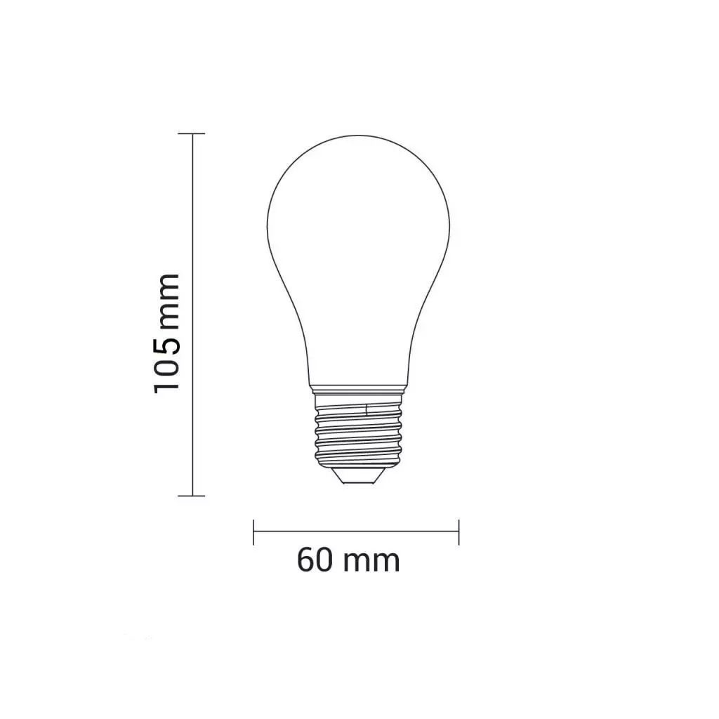 Ampoule LED A60 dimmable avec culot standard E27, conso. de 9,4W