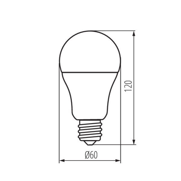 Ampoule LED E27 13W A60 Équivalent à 104W - Blanc Chaud 3000K
