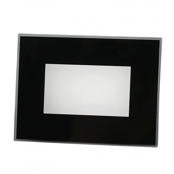 Spot LED 5W Encastrable Mural Rectangulaire Noire Étanche IP66 CCT