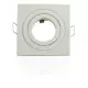 Support spot encastrable carré orientable blanc
 Couleur-Blanc Douille-Sans douille