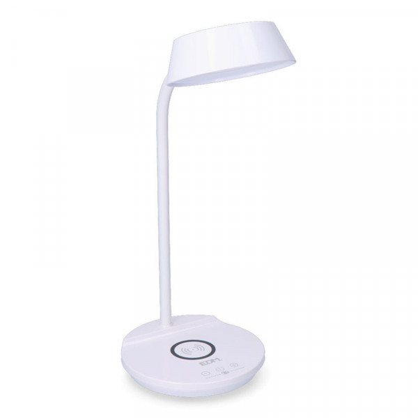 Lampe de Bureau LED 5W Blanche avec Chargeur à Induction - Blanc Naturel 4000K