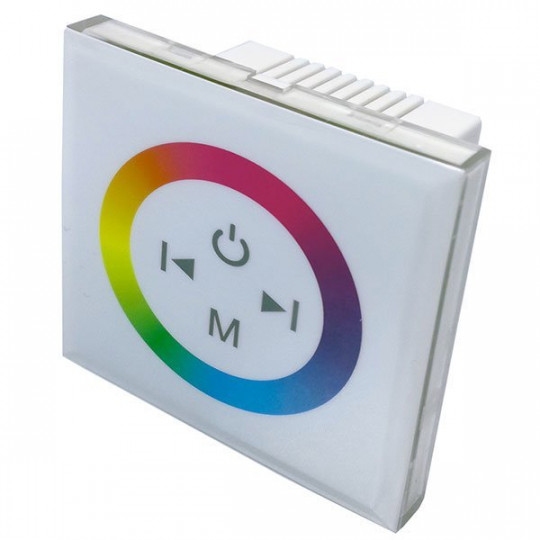 Interrupteur Contrôleur Tactile Blanc Mural RGB