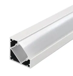 Profilé Aluminium d'Angle 45° pour Ruban LED 2m