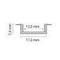 Profilé aluminium Encastrable 6mm Diffuseur Blanc pour Ruban LED 1m. Profilé aluminium Encastrable 6mm Diffuseur Blanc pour Ruban LED 1m.