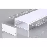 Profilé Aluminium à enduire avec Diffuseur Blanc Largeur 96mm x h20mm x 2m