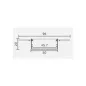 Profilé Aluminium à enduire avec Diffuseur Blanc Largeur 96mm x h20mm x 2m Profilé Aluminium à enduire avec Diffuseur Blanc Largeur 96mm x h20mm x 2m