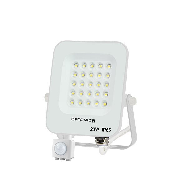 Projecteur LED avec Detecteur Blanc 20W Étanche IP65 1800lm Blanc du Jour 6000K