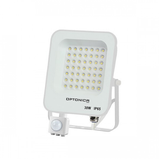 Projecteur LED avec Detecteur Blanc 30W Étanche IP65 2700lm Blanc Naturel 4500K