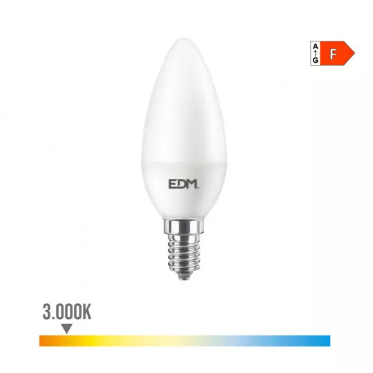 Ampoule LED 8W 806lm (60W) 150° -  Blanc Chaud 3000K