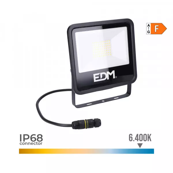 Projecteur LED Étanche IP65 50W 4000lm (400W) - Blanc du Jour 6400K