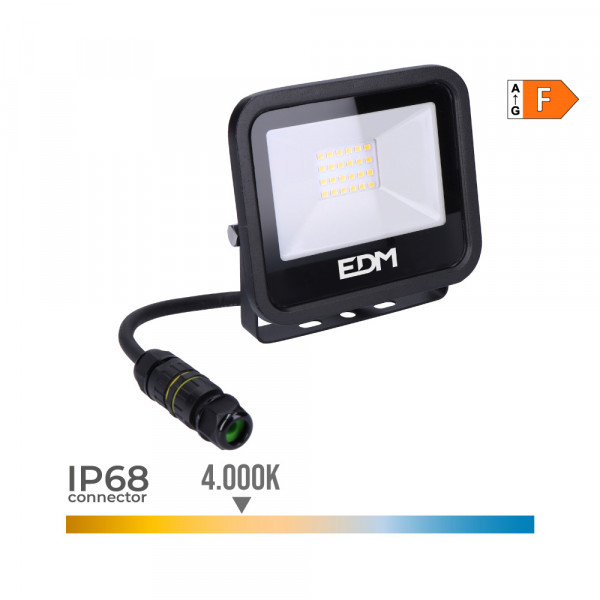 Projecteur LED 20W Étanche IP65 1520lm (160W) - Blanc Naturel 4000K