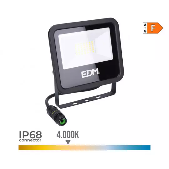 Projecteur LED 30W Étanche IP65 2370lm (240W) - Blanc Naturel 4000K