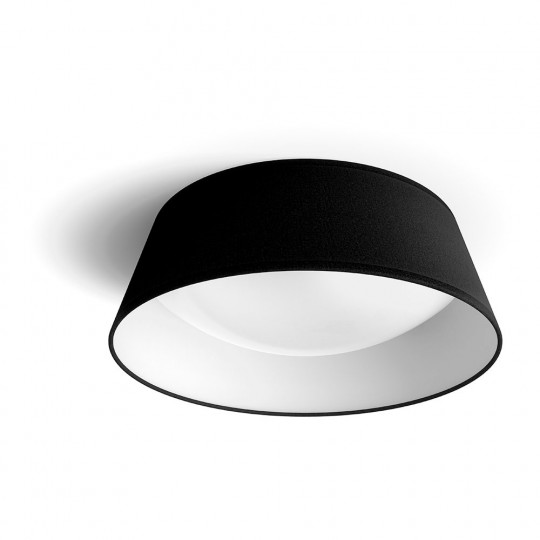 Plafonnier Noir Circulaire Intérieur LED 14W 110lm (112W) - Blanc Chaud 3000K