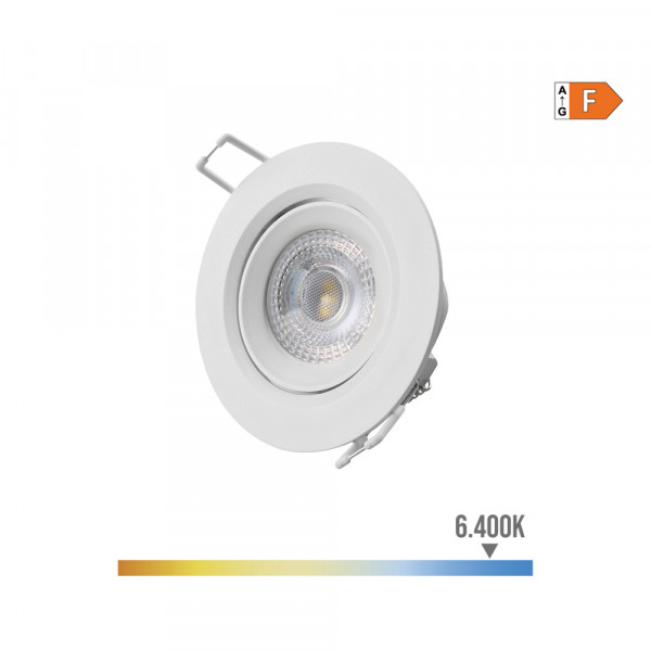 Spot LED Encastrable 5W 380lm 120° - Blanc Chaud 3200K