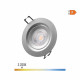 Spot LED Encastrable Chrome 5W 380lm 120° - Blanc Chaud 3200K