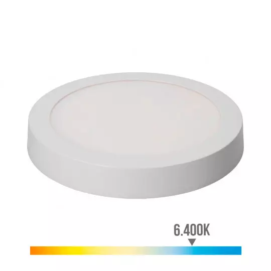 Plafonnier Circulaire 20W 1500lm (160W) 160° - Blanc du Jour 6400K