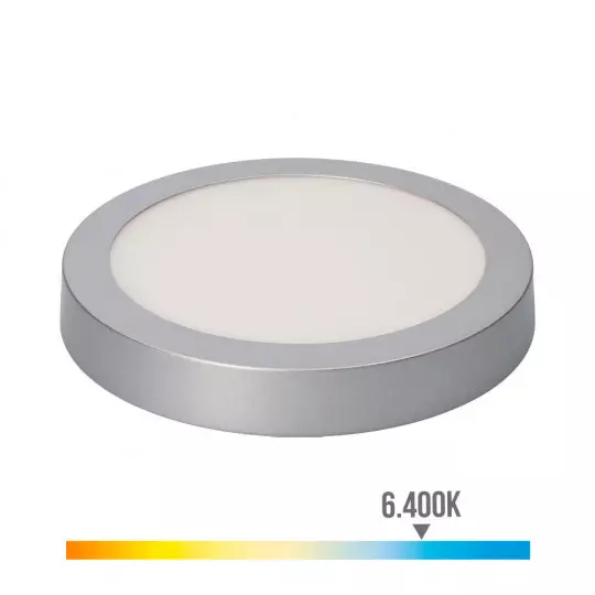 Plafonnier Circulaire Chrome 20W 1500lm (160W) 160° - Blanc du Jour 6400K