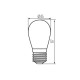 Ampoule LED 0,5W E27 ST45 50lm (5W) - Blanc Naturel 4000K