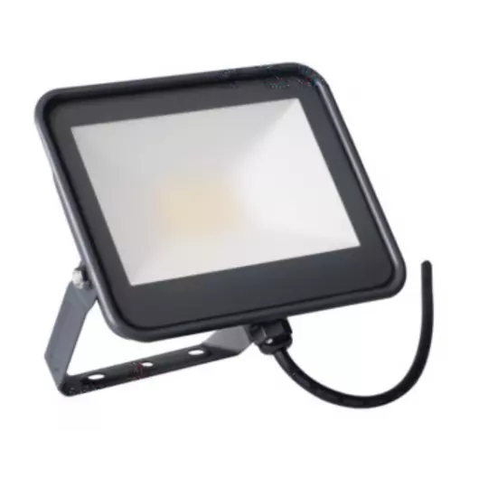 Projecteur LED AC220-240 30W 3450lm (240W) 100° Étanche IP65 Noir 135mmx186mm - Blanc Naturel 4000K