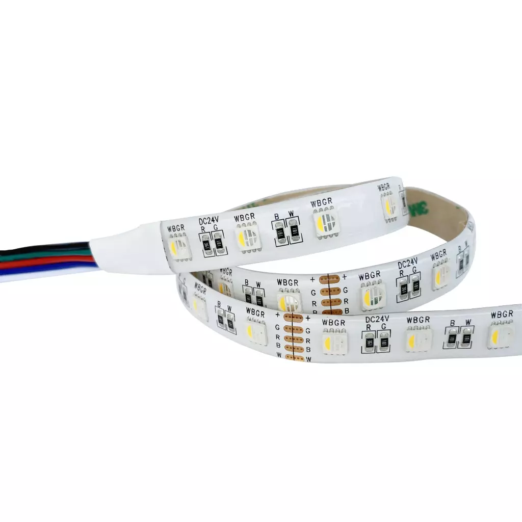 Kit bande LED blanche 60LED/m étanche 5m avec boitier piles