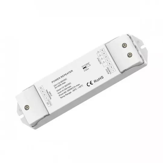 Amplificateur LED Non-Étanche pour Ruban LED 3/4CH 20A