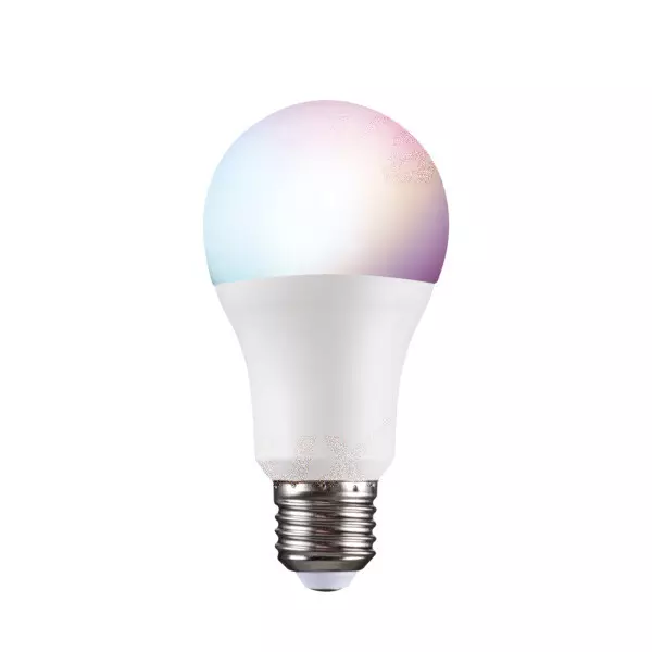 Ampoule LED E27 A60 Connectée 11,5W 1055lm (92W) 180° - Blanc CCT 2700-4500K - RGB