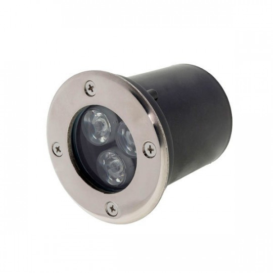 Spot LED Encastrable 3W 240lm Ø100mm 18° Étanche IP65 - Blanc Chaud 2700K