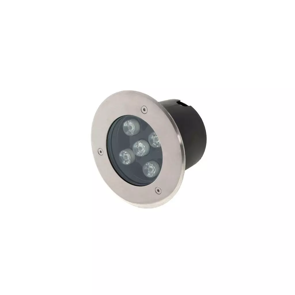 Spot LED remplaçable orientable dimmable 5W 400lm 2700K 82mm acier brossé