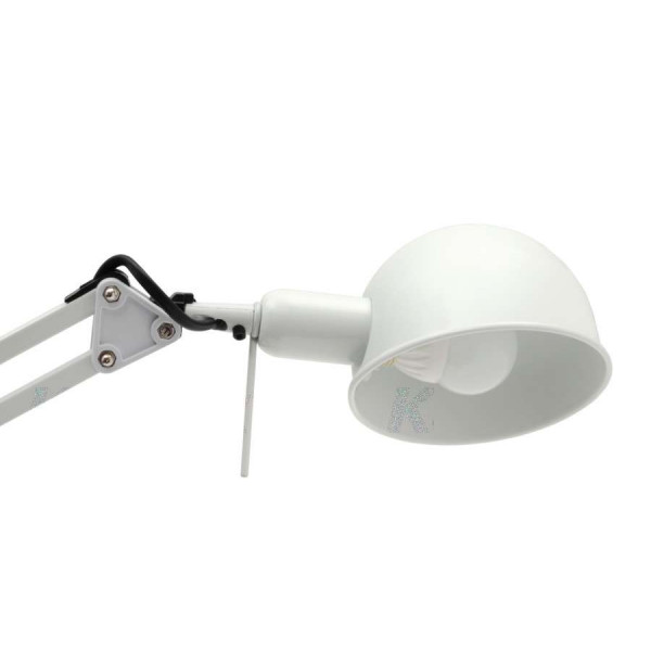 Lampe de bureau 40W Blanc - culot E14