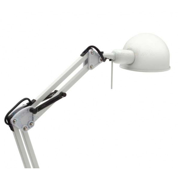 Lampe de bureau 40W Blanc - culot E14