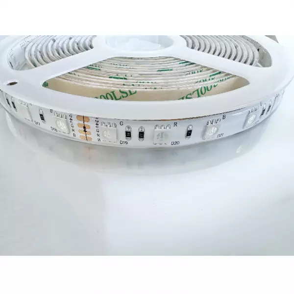 Ruban LED Extérieur Solaire RGB 3V DC 30LED/m 5m IP65 RGB ou Blanc