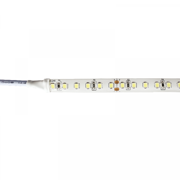 Ruban LED Blanc 24V haute luminosité 120 LED/m étanche 20W/m 5m - Blanc du Jour 6000K