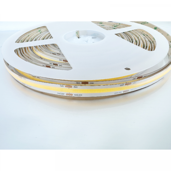 Ruban COB IP67 LED Haute Luminosité 15W/m 528 LED/m 10m - Blanc Chaud 3000K