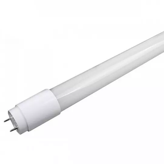 Tube LED T8 600mm 9W 70W 900lm Rotatif Nano-Plastique - Blanc Chaud 2800K