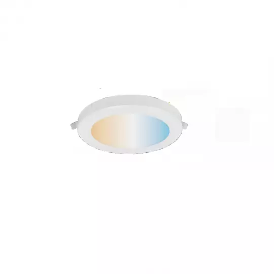 Plafonnier LED 18W 1440lm 100° Ø220 18W Dimmable IP40 - Blanc CCT 3000K-6000K