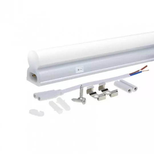 Réglette LED Type T5 avec Interrupteur 16W 1280lm (90W) IP20 1170mm - Blanc Chaud 2700K